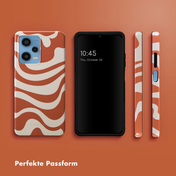 Selencia Vivid Tough Back Cover für das Xiaomi Redmi Note 12 Pro - Dream Swirl Orange