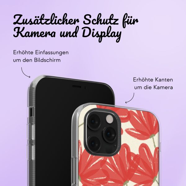 Personalisierte Hülle mit Blumen iPhone 11 - Transparent