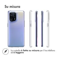 Accezz Clear TPU Backcover Oppo Find X5 5G - Transparent