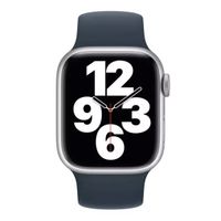 Apple Silikon Solo Loop für das  Apple Watch | 44/45/46/49 mm - Größe 11 - Storm Blue