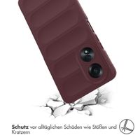 imoshion EasyGrip Back Cover für das Oppo A58 (4G) - Aubergine