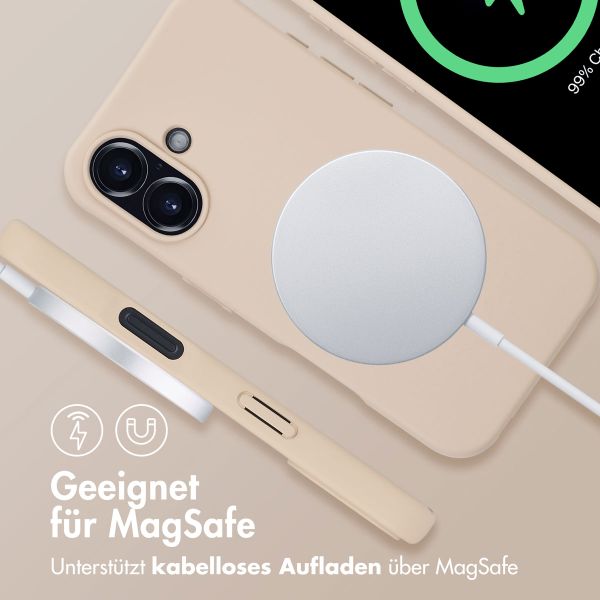 imoshion Color Backcover mit abtrennbarem Band MagSafe für das iPhone 16 - Nude