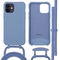 imoshion Color Backcover mit abnehmbarem Handykette und MagSafe Apple iPhone 12 (Pro) - Ash Blue