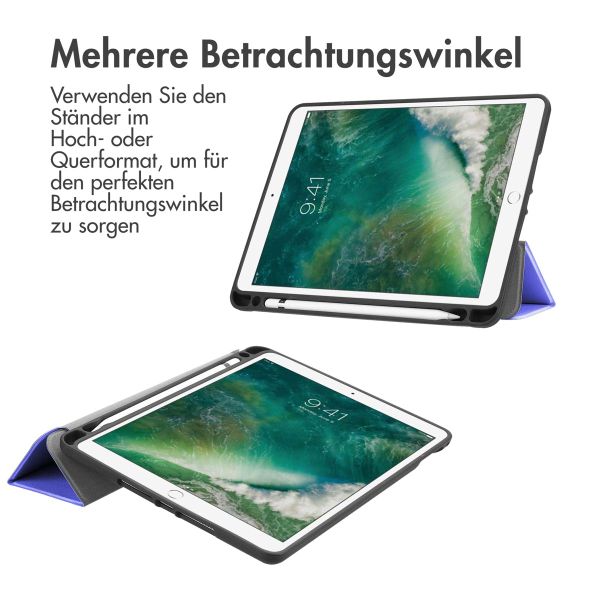 imoshion Trifold Klapphülle Apple iPad 6 (2018) 9.7 Zoll / iPad 5 (2017) 9.7 Zoll / Air 2 (2014)/Air 1 (2013) - Lila