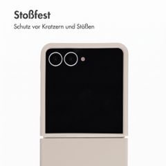 Accezz Liquid Silikoncase Samsung Galaxy Z Flip 8 - Stone