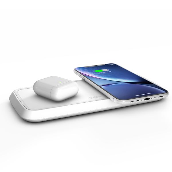 Zens Dual Fast Wireless Charger - Kabelloses Ladegerät - 10 Watt - Weiß