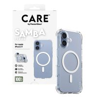 CARE by PanzerGlass Modisches Case Samba mit MagSafe Apple iPhone 17 - Clear / White