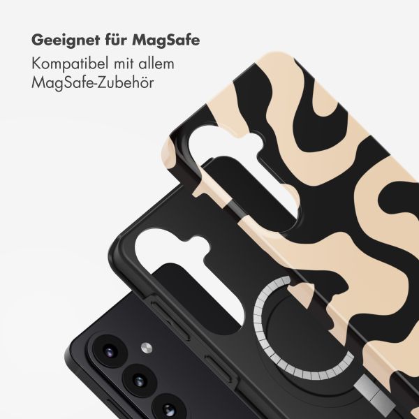 Selencia Vivid Rückabdeckung mit MagSafe Samsung Galaxy S26 Plus - Art Wave Black