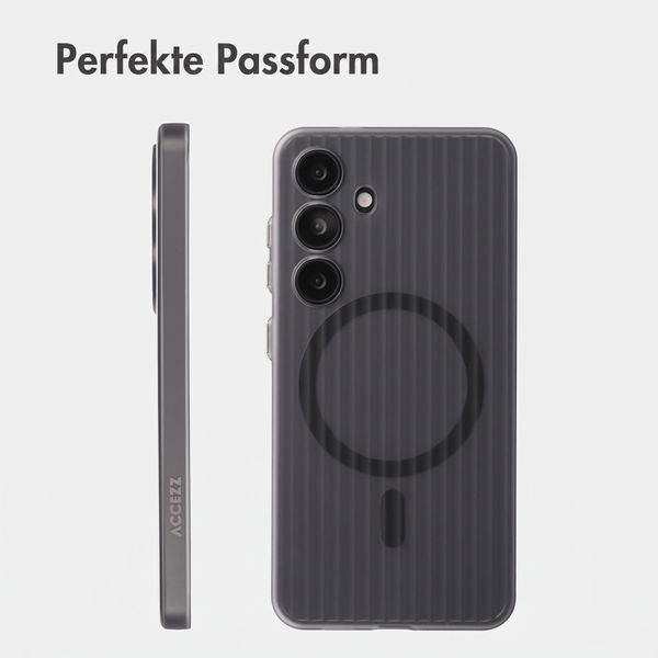 Accezz Lite Backcover mit MagSafe | Fluted | Samsung Galaxy S24 - Grau