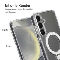 Accezz Ring Stand Backcover mit MagSafe Samsung Galaxy S24 Plus - Transparent