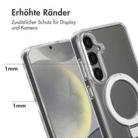 Accezz Ring Stand Backcover mit MagSafe für das Samsung Galaxy S24 Plus - Transparent