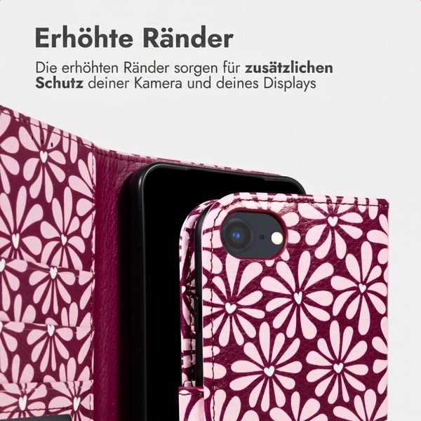 imoshion Design Klapphülle Apple iPhone SE (2022 / 2020) / 8 / 7 / 6(s) - Bloom Love Blush