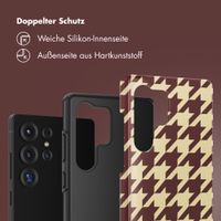 Selencia Vivid Back Cover Samsung Galaxy S25 Ultra - Pied-de-Poule