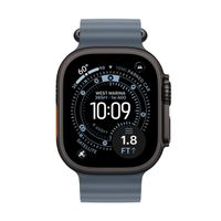 Apple Ocean Armand für das  Apple Watch Series 1 t/m 11 / SE / Ultra (44/45/46/49 mm) - Anchor Blue / Black Titanium