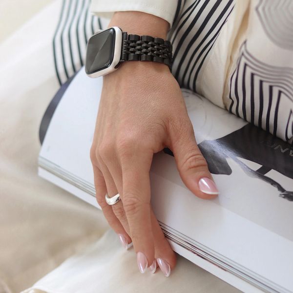 Burga Edelstahlarmband für Apple Watch | 38/40/41/42 mm - Schwarz