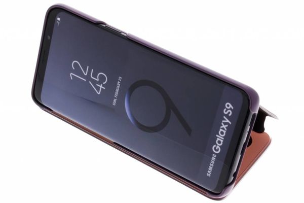 Samsung Lila Original Clear View Standing Klapphülle für das Galaxy S9