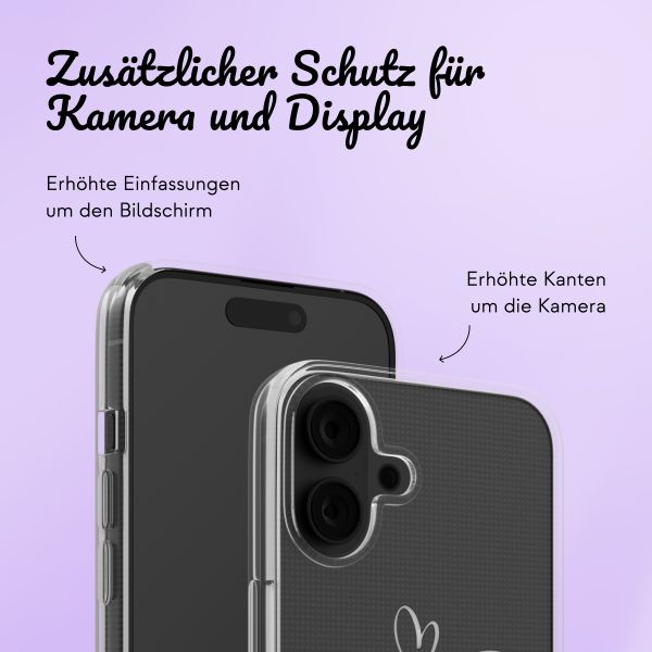 Hülle mit eigenem Foto und/oder Text Apple iPhone 16 - Sierlijk hartje