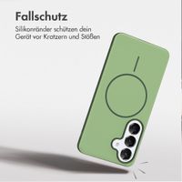 imoshion Color Backcover mit Thin MagSafe Ring Samsung Galaxy S25 / S24 - Dunkelgrün
