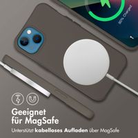 imoshion Color Backcover mit abtrennbarem Band MagSafe für das Apple iPhone 13 - Black Coffee