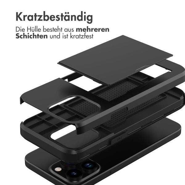 imoshion Backcover mit Kartenfach für das iPhone 15 - Schwarz