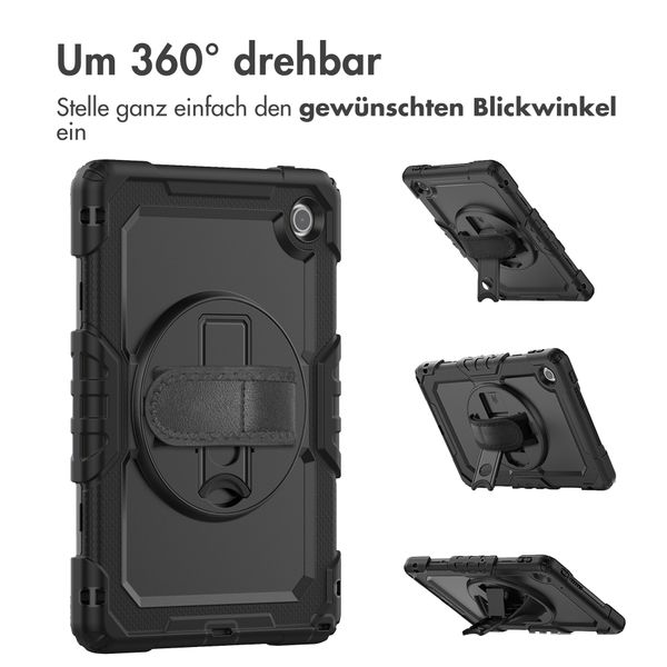 Accezz Robustes Back Cover mit Schultergurt Lenovo Tab (2025) - Schwarz
