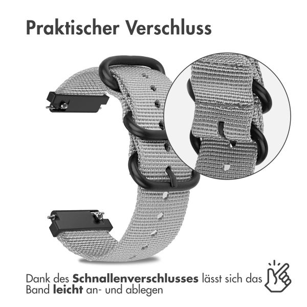 imoshion Nylon bandje - 20-mm-Universalanschluss - Grau