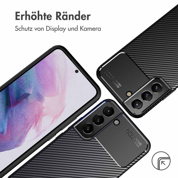 imoshion Carbon-Hülle für das Samsung Galaxy S22 Plus - Schwarz