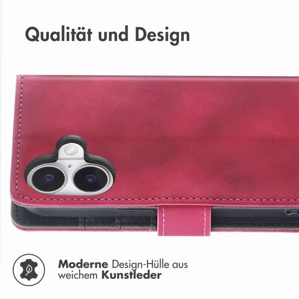 imoshion Klapphülle mit Kordel Apple iPhone 16 - Rood