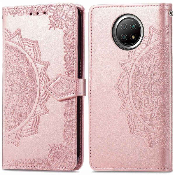 imoshion Mandala Klapphülle Xiaomi Redmi Note 9T (5G) - Roségold