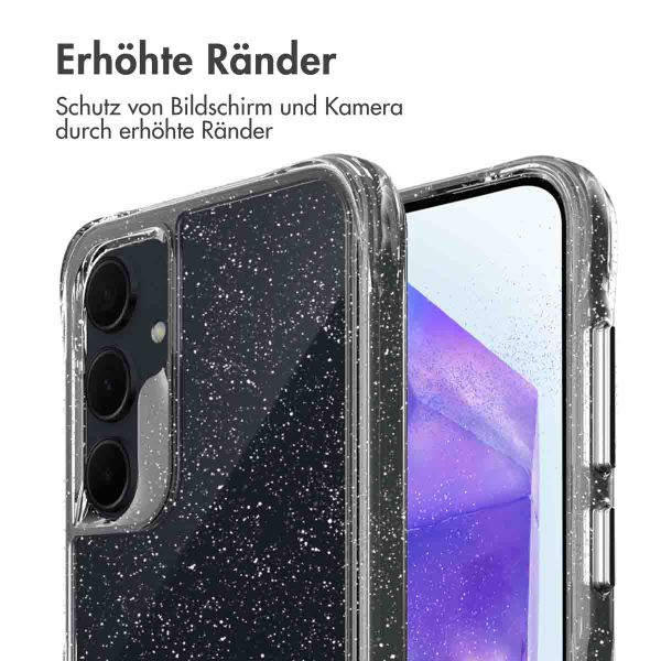imoshion Klare Glitter Backcover Samsung Galaxy A55 - Silber