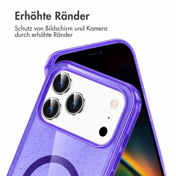 imoshion Sparkle Back Cover mit MagSafe Apple iPhone 17 Pro Max - Violett