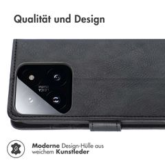 imoshion Luxuriöse Klapphülle Xiaomi 14T Pro - Schwarz