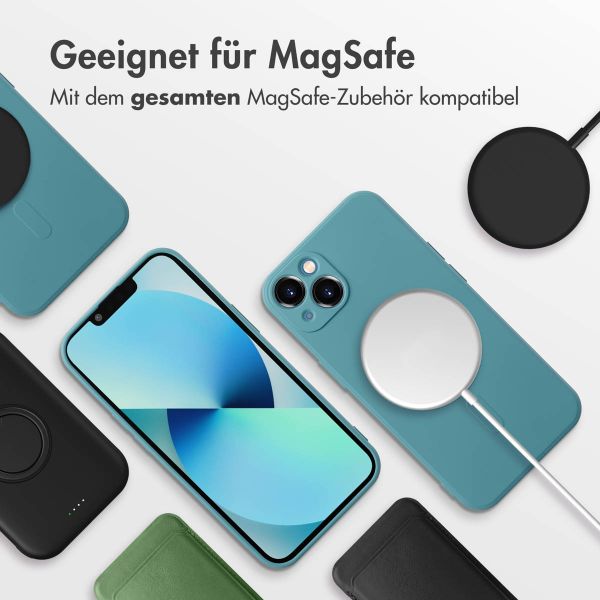 imoshion Color Back Cover mit MagSafe Apple iPhone 13 - Smoke Green