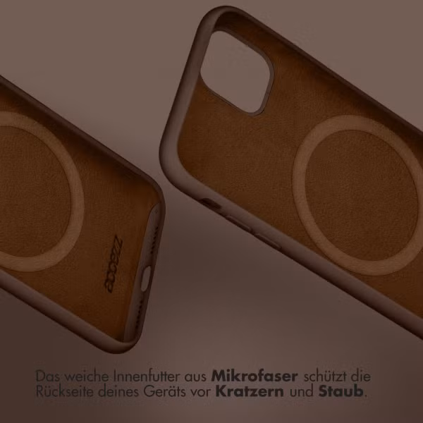 Accezz Liquid Silikoncase mit MagSafe Samsung Galaxy S23 - New Tea Brown