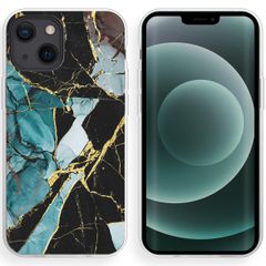 imoshion Design Hülle für das iPhone 13 Mini - Marble - Blau