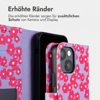 imoshion Design Klapphülle Apple iPhone 14 - Dusty Rose Blossoms