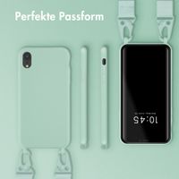 Selencia SilikonHülle mit abnehmbarem Band Apple iPhone Xr - Türkis