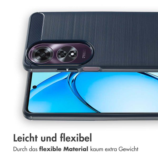 imoshion Brushed Back Cover für das Oppo A60 4G - Dunkelblau