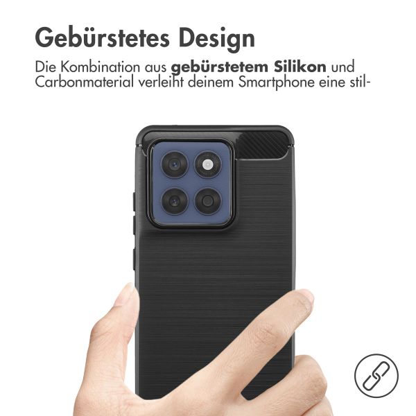 imoshion Brushed Back Cover Motorola Edge 60 Fusion - Schwarz