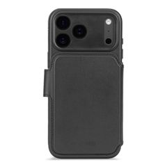 Decoded 2 in 1 Leather Klapphülle MagSafe Apple iPhone 17 Pro Max - Schwarz