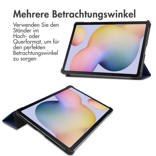 imoshion Trifold Klapphülle Samsung Galaxy Tab S8 Plus / S7 Plus / S7 FE 5G - Dunkelblau