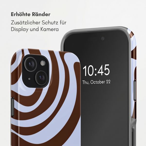 Selencia Vivid Back Cover Apple iPhone 15 - Dream Swirl Chocolate
