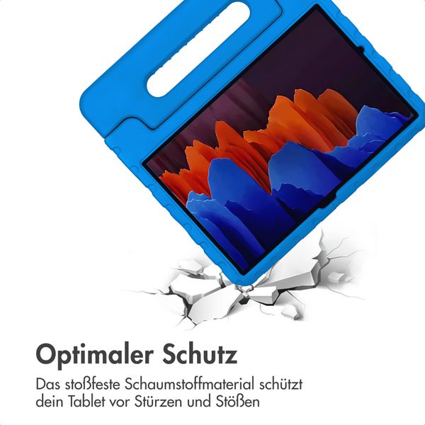 imoshion Schutzhülle mit Handgriff kindersicher Samsung Galaxy Tab S8 Plus / S7 Plus / S7 FE 5G - Blau