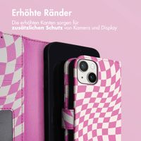 imoshion Design Klapphülle Apple iPhone 14 - Retro Pink