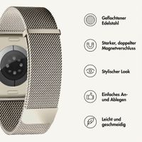 imoshion Mailändische Magnetarmband für Apple Watch | 44/45/46/49 mm - Starlight