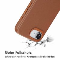 Accezz MagSafe Leather Backcover Apple iPhone 16e - Sienna Brown