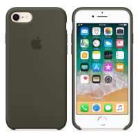 Apple Silikoncase Apple iPhone SE (2022 / 2020) / 8 / 7 - Dark Olive