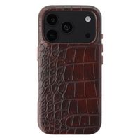 Selencia Croco Backcover mit MagSafe Apple iPhone 18 Pro / 17 Pro - Choco Brown