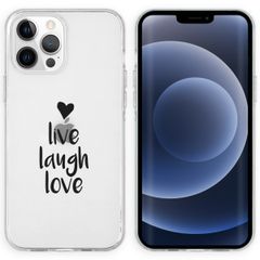 imoshion Design Hülle für das iPhone 13 Pro - Live Laugh Love