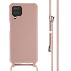 imoshion SilikonHülle mit Band Samsung Galaxy A12 - Sand Pink